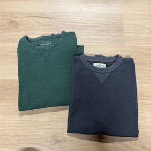 Men's Crewneck Thermal Bundle. Medium.